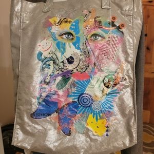 Bag/Tote Shimmery Silver Brand New with Tag